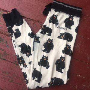 Lazy one bear pj leggings XS